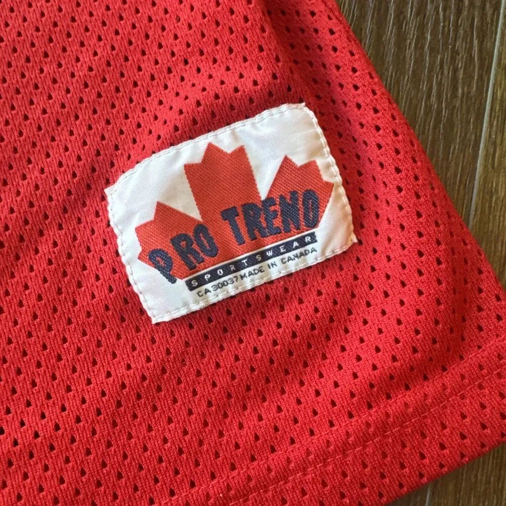 Vintage Pro-Trend Hockey Jersey; Men’s Sz XL; Red; Retro Hockey #5; Perani’s